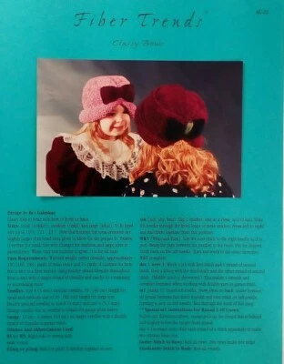 CLASSY BOWS HAT Fiber Trends Knitting Pattern Vintage 1998 Bev Galeskas - Image 1 of 4