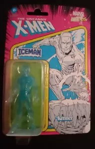 NEW Hasbro Kenner Marvel Legends Retro Card Iceman Bobby Drake 3.75" Inch Figure - Picture 1 of 2