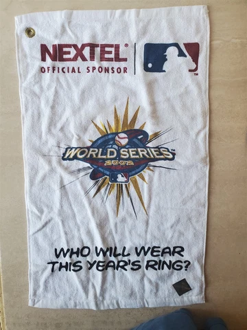 2002 MLB SGA WORLD SERIES 15X25" Nextell Towel Los Angeles Angels Cover