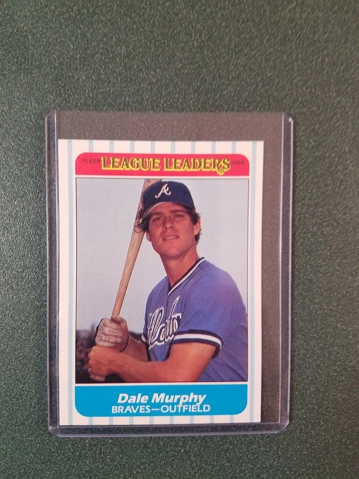 1986 Fleer League Leaders #26 -- Dale Murphy -- Braves - Image 1 of 1