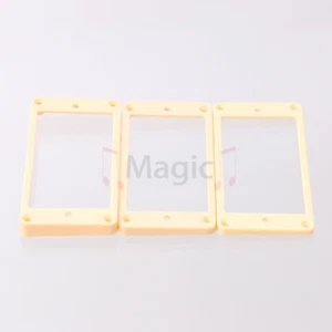 Plastic Humbucker Pickup Ring Slanted & Flat Bottom for Gibson Guitar Ivory - Picture 1 of 11