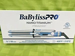 NUEVO Plancha Plancha BabylissPro Nano Titanium Prima 2000 3/4" - Imagen 1 de 10