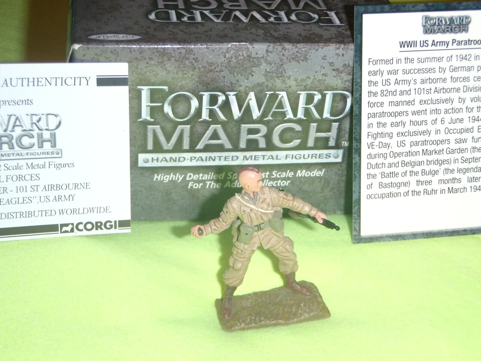 CORGI FORW'D MARCH SPECIAL FORCES 101st AIRBORNE SCREAMING EAGLE-US ARMY US59113 - Image 1 of 4