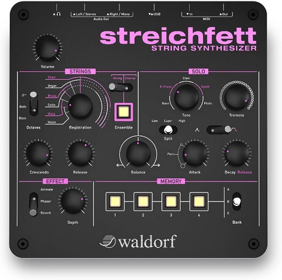 Waldorf Streichfett Desktop Synthesizer JP NEW - Image 1 of 4