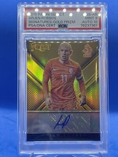 2015-16 Select Soccer GOLD PRIZM ARJEN ROBBEN AUTO 5/5