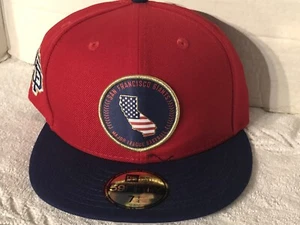 Vintage New Era 9Fifty NFL San Francisco 49ers Logo Galaxy Brim Snapback Hat - Picture 1 of 12