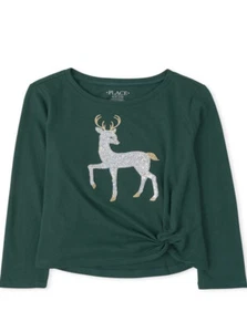 The Children’s Place Girls Size 7-8 Sequin Twist Front Top New with Tags - Picture 1 of 2