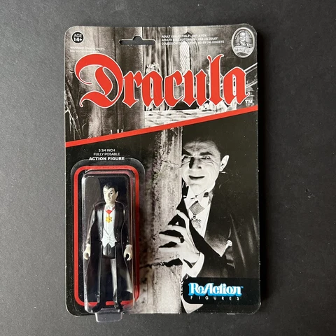 🔥Funko Super 7 ReAction Universal Monsters DRACULA 3.75 Action Figure MOC 🔥 Cover