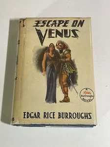 Edgar Rice Burroughs Escape On Venus Hardback Book 1st Edition 1946 w/Jacket - Picture 1 of 10