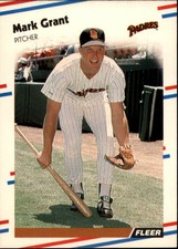 1988 Fleer San Diego Padres Baseball Card #584 Mark Grant