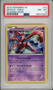 2015 Pokemon XY Roaring Skies Deoxys #33 PSA 8 - Picture 1 of 2