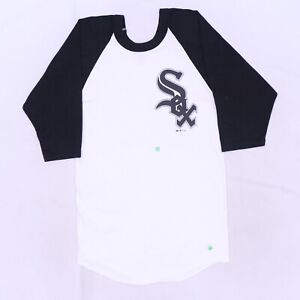 C6286 VTG Russel Atletico Chicago White Sox Baseball Ragland T-Shirt L Youth