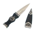 Celtic Scottish Sgian Skean Dubh Dirk Dagger 7" Knife Thistle Design Handle