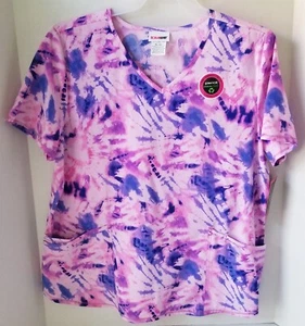 Scrubstar Woman's Tie Dye Scrub Top Size 3XL NEW - Picture 1 of 1