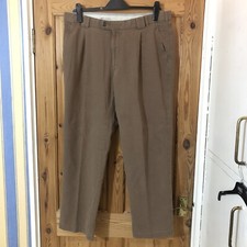 Meyer Attenzione Mens Chino Trousers Non Iron Brown Size W38 L30