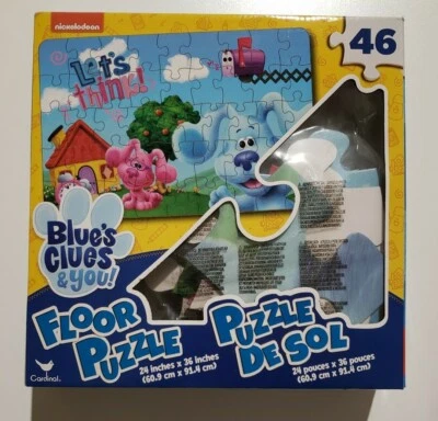 Rompecabezas de piso gigante Nickelodeon Blues Clues 24x36 Pensemos en aprender divertido 46 piezas Foto 1 de 4
