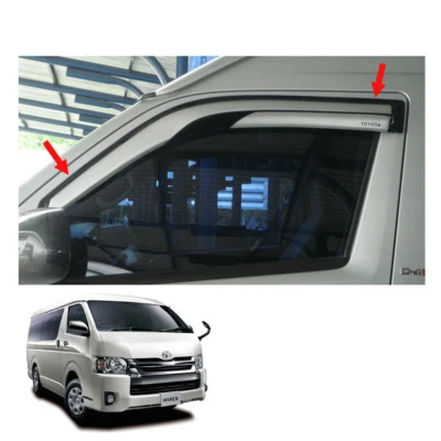 Wind Deflector Weather Guard Mugen Style Fits Toyota Hiace Commuter Van 05 2017 Foto 1 de 3