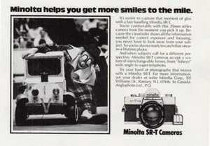 1978 Minolta SR-T Camera: Clown, More Smiles to the Mile Vintage Print Ad - Picture 1 of 1