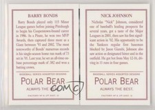 2003 Topps 205 Triple Folders Polar Bear Back Barry Bonds Nick Johnson #TF18
