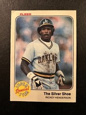 1983 Fleer The Silver Shoe #639, Rickey Henderson