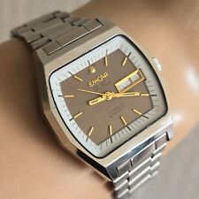 Vintage ENICAR De Luxe men's automatic watch 2158-803 21Jewels day/date 1970s