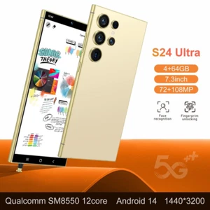 Factory Unlocked S24 Ultra 5G Smartphone 7.3" Android Cellphones Dual SIM - Picture 1 of 32
