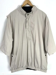 Dryjoys by FootJoy Golfjacke Größe Herren L Kurzarm Beige 1/4 Reißverschluss - Bild 1 von 15