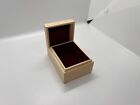Mini Small Wooden red velvet lined box