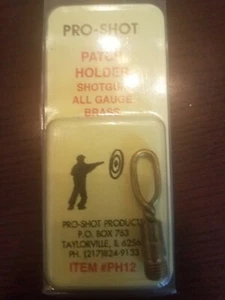 Pro-Shot item #PH12 Patch Holder Shotgun All Gauge Brass-Brand New-SHIPS N 24HRS - Picture 1 of 4