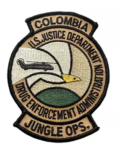 DEA COLOMBIA JUNGLE OPS U.S. JUSTICE DEPT. Patch (PD8) - Bild 1 von 3