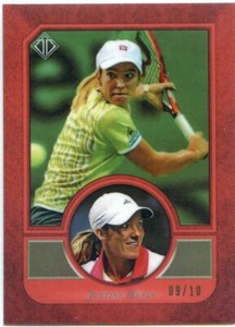 2020 Topps Transcendent Tennis HOF JUSTINE HENIN VIP Red Refractor No 26 #9/10