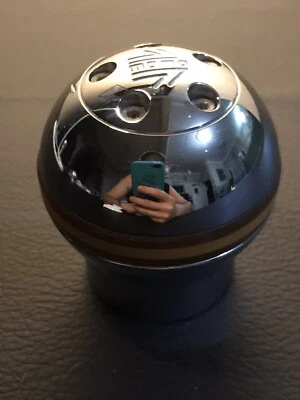 Momo Sphere Gear Knob Chrom With Wooden Ring, Universal Use - Image 1 of 4