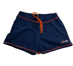 GIRL Rebel Athletic Cheer Shorts Blue/Orange Drawstring Waist Stretch - Picture 1 of 12