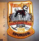 1998 Alaska Yukon Quest 1000 miles traîneau course patch brodé, sponsor 