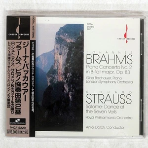 GINA BACHAUER BRAHMS: PIANO C CHESKY CD36 US CD - Picture 1 of 2