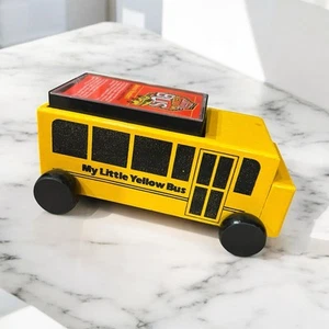 Vintage My Little Yellow Bus Holz Kinder dumme Lieder Musik Kassetten - Bild 1 von 9