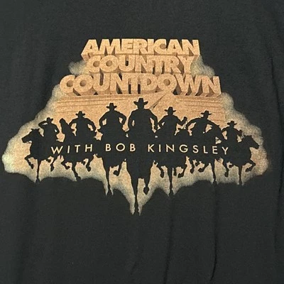 Camiseta De Colección Música Country American Countdown Bob Kingsley Radio Show Pequeña  Foto 1 de 4