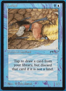 Sindbad Arabian Nights NM Blue Uncommon MAGIC MTG CARD (ID# 504249) ABUGames - Picture 1 of 2