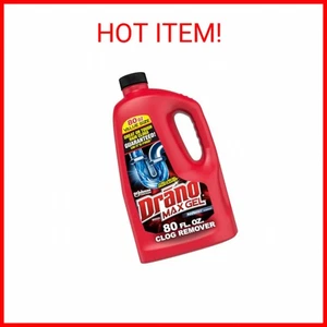 Removedor y limpiador de zuecos de drenaje de gel Drano Max para desagües de ducha o fregadero, desatasca - Imagen 1 de 2