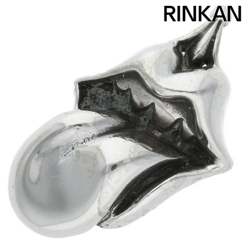 CHROME HEARTS CUORI CROMATI LABBRA LINGUETTA CHARM labbra e argento abbronzato collana top uomo usa