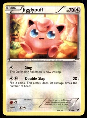 2012 Black & White - Next Destinies Jigglypuff Basic/Uncommon #78 - Image 1 of 2