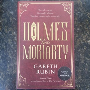 Signed Holmes and Moriarty: The new official Sherlock Holmes novel Gareth Rubin - Picture 1 of 2