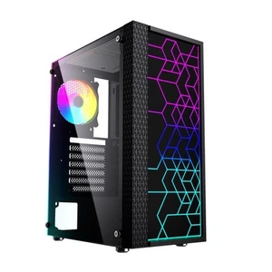 Case computer desktop ATX GEMBIRD Fornax 2500 ARGB Nero Multicolore - Afbeelding 1 van 10