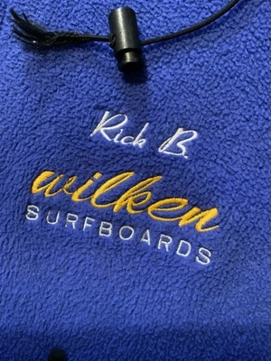 Chaqueta con Capucha Vintage Rick Blocker Wilken Surfboards Team Pile Polar 1/4 Cremallera XL Foto 1 de 4