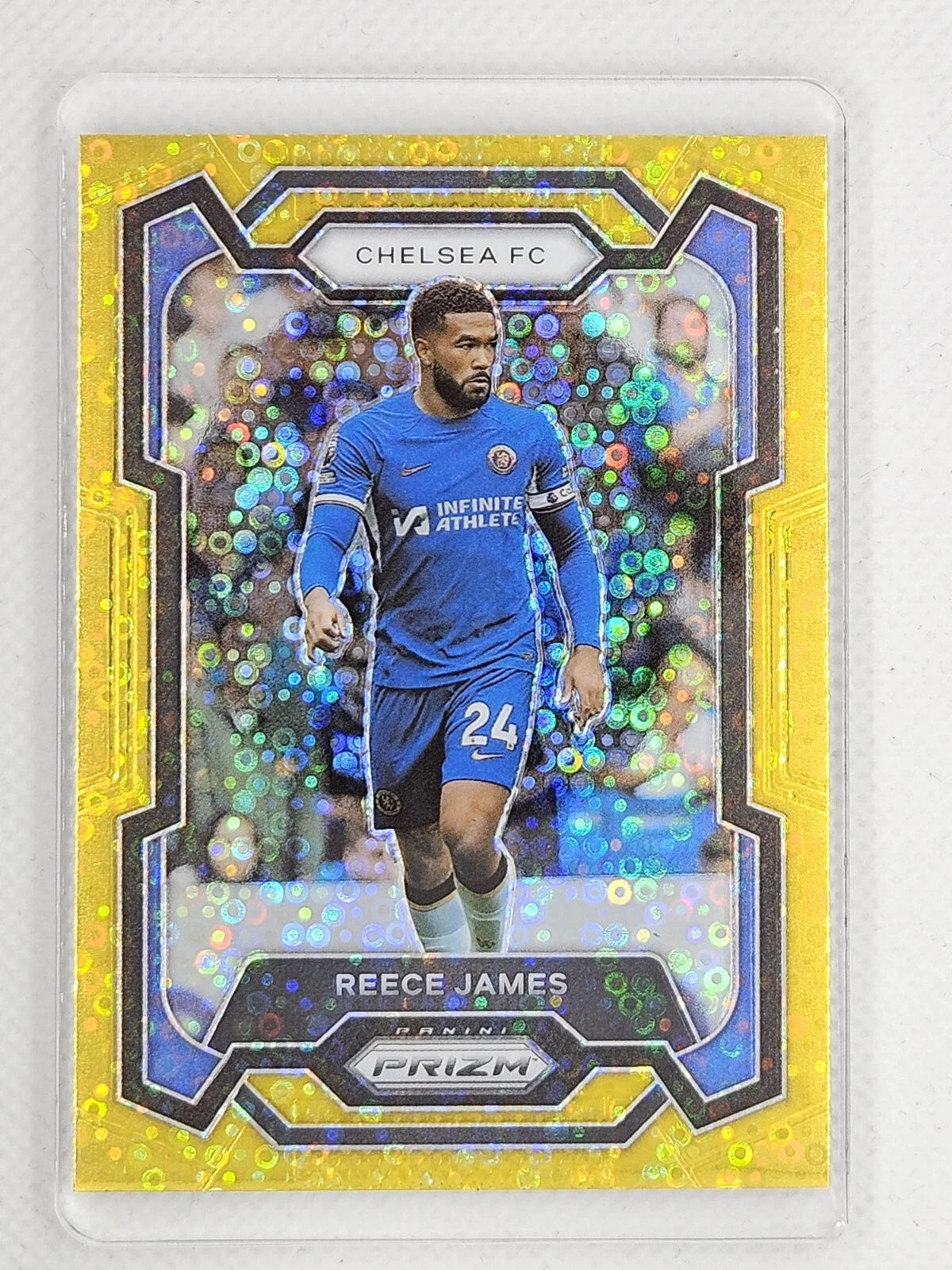 2023-24 Prizm Premier League Gold #2/10 Reece James Chelsea no. 182 Disco SSP