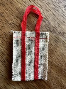 Vtg Barbie doll burlap sack bag purse tote finishing touches 1978 Fashion Add On - Picture 1 of 2