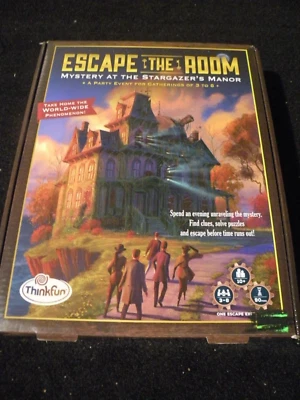 THINK FUN ESCAPE THE ROOM '' MYSTERY AT STARGAZER MANOR '' NEW - Image 1 of 3