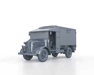 BRITISH WWII AUSTIN K2Y AMBULANCE- 1/56 1/72 1/87 1/100 3D PRINTED - Picture 1 of 5