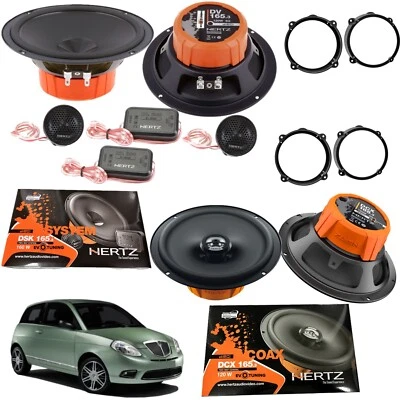 Kit 6 Casse Altoparlanti Hertz Dsk + Dcx 165.3 per Lancia Ypsilon 843 2003-2011