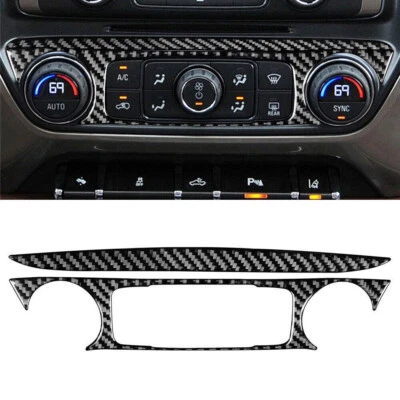 Средняя отделка рамы климат-контроля из углеродного волокна для Silverado/GMC Sierra 1500 - Изображение 1 из 4